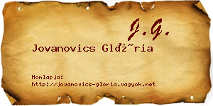 Jovanovics Glória névjegykártya